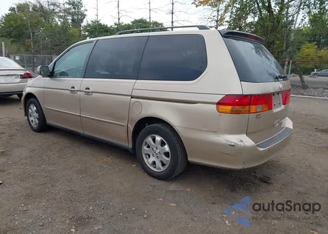 2002 Honda Odyssey Ex from USA, damaged, VIN 2HKRL18622H556717